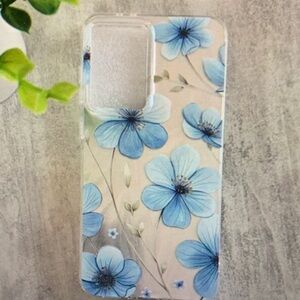 SHEIN Blue Floral Phone Case